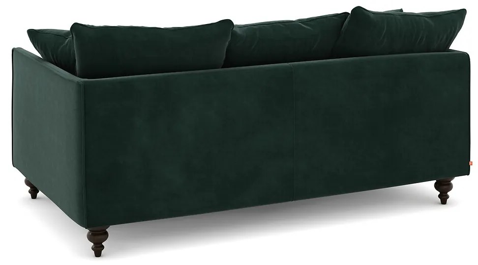 3-zits compacte fluwelen bank, Lazare