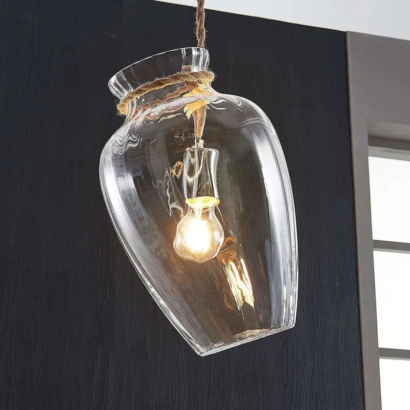 Glazen hanglamp Bryce in vaasvorm