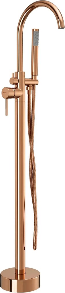 Vloeren  badmengkraan Rea Lungo Copper