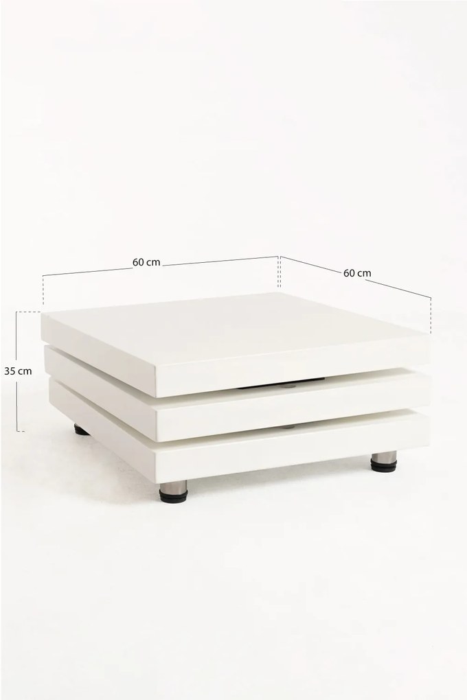 Witte Move salontafel met drie planken