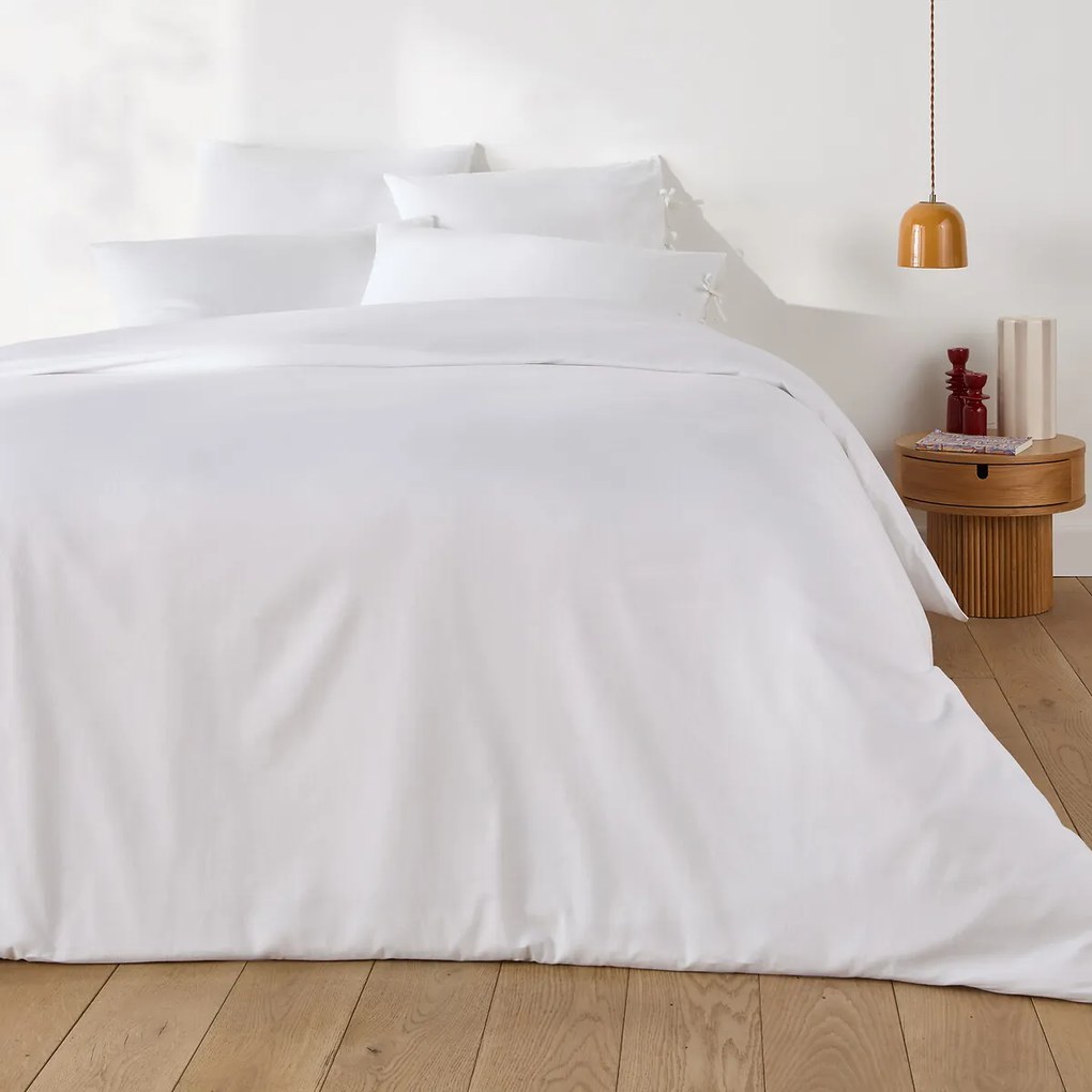 Effen kussensloop te strikken in katoen , Scenario