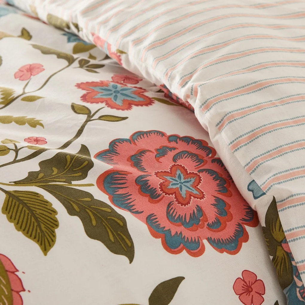 Dekbedovertrek in gewassen katoen, Shirley