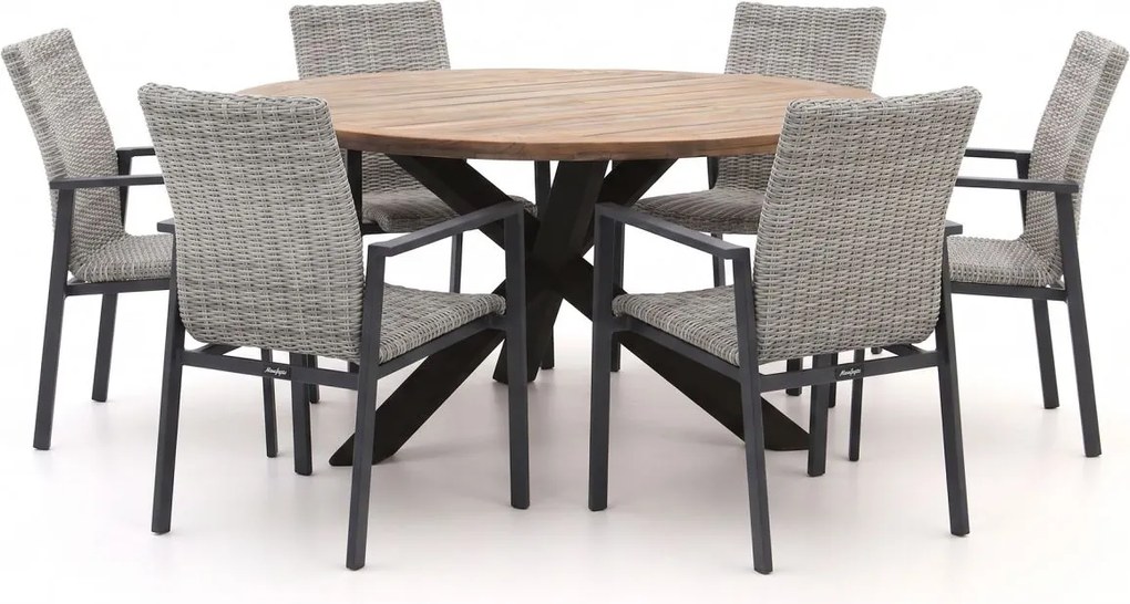 Diningset Manifesto  | 6 personen | Tuinset teakhout | 7-delig | Kees Smit Tuinmeubelen