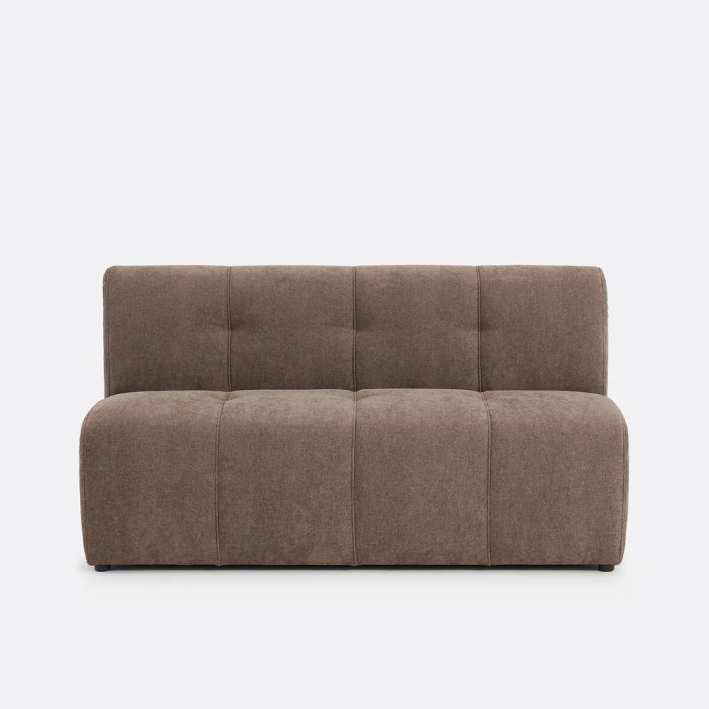 Modulaire bank, 3-zits, van fijn chenille, ANETA