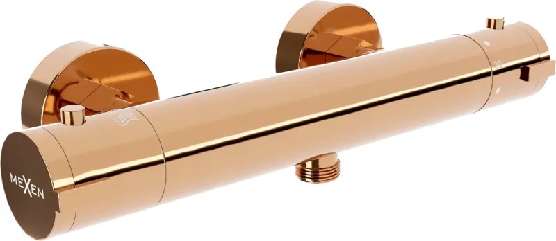 Mexen Kai thermostatische douchekraan, roze goud - 77100-60
