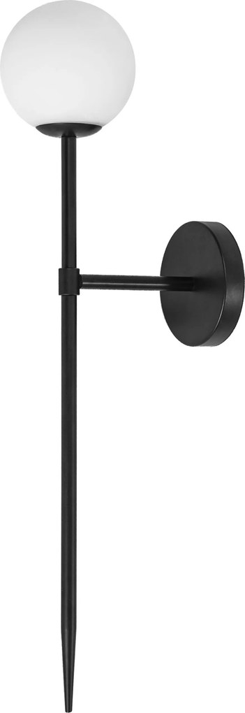 Wandlamp zwart modern 52cm APP577-1W