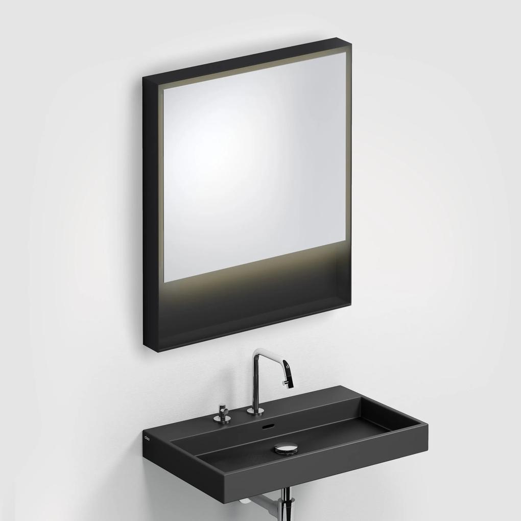 Clou Look at Me spiegel, 70cm, LED-verlichting, IP44, mat zwart