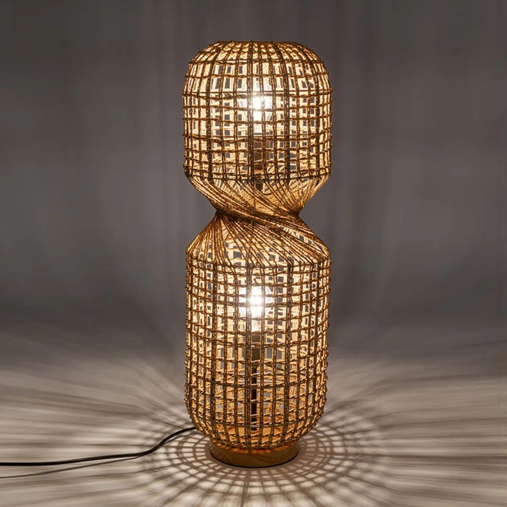 Kare Design Aloha Staande Lamp Riet Retro 67 Cm