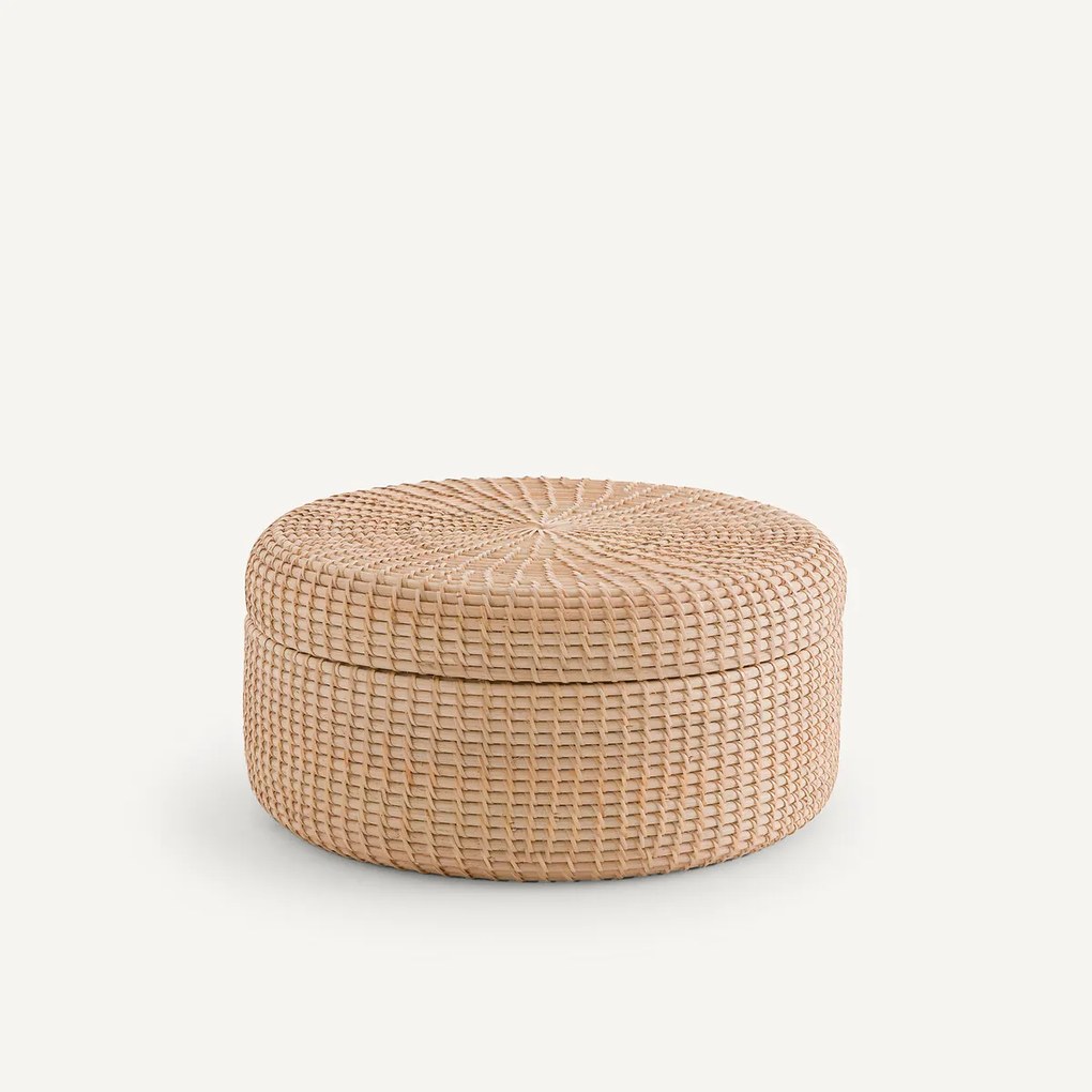 Opbergdoos in rotan,Ø 40 cm, Ysée