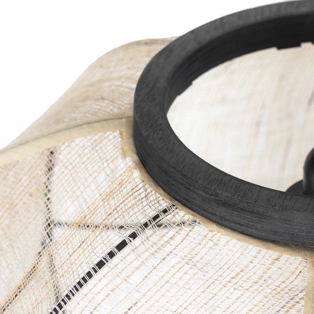 Smart hanglamp bruin 48 cm incl. Wifi G95 - Rob