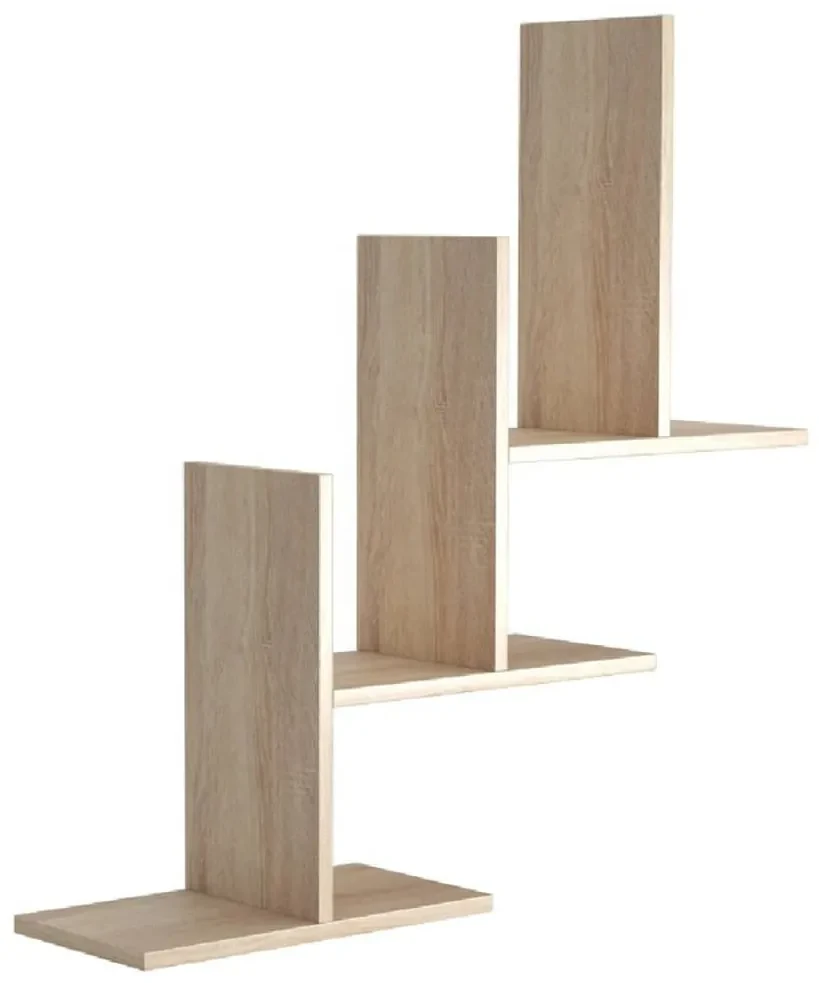 Homemania Wandschappenset Eclipse 80x20x81,8 cm sonoma eikenkleurig