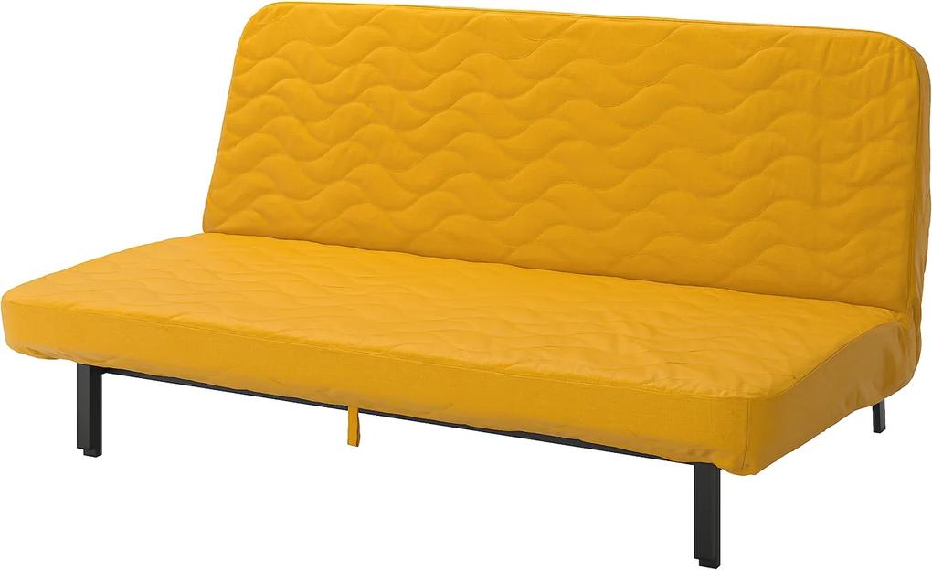 IKEA NYHAMN 3-zits slaapbank Met binnenveringsmatras/skiftebo geel - lKEA