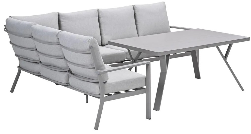 Garden Impressions Senja lounge dining set 3-delig links - valley sand