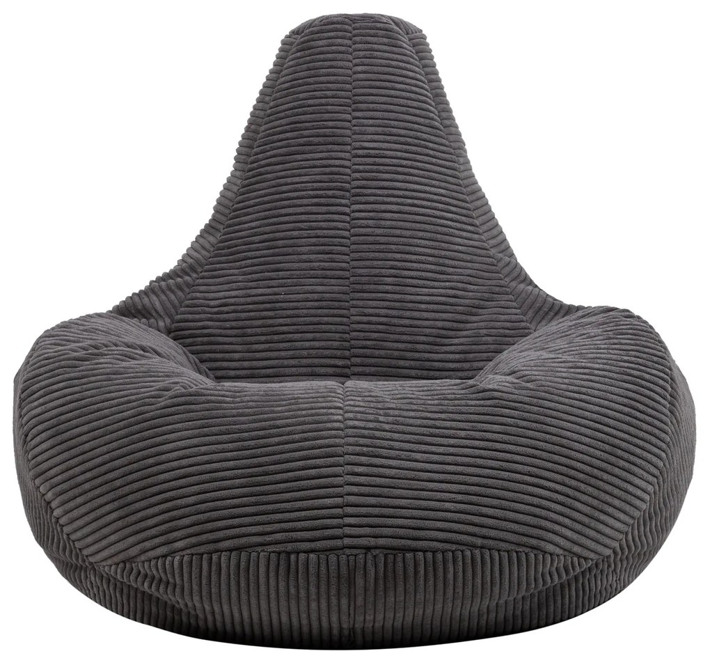 Cloudy Cord Zitzak Stoel - Antraciet