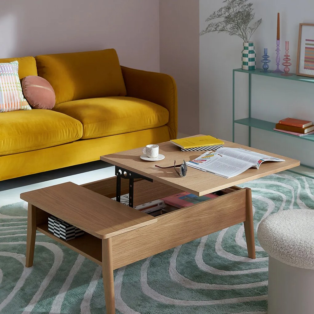 Salontafel met opklapbaar tafelblad, Suzon