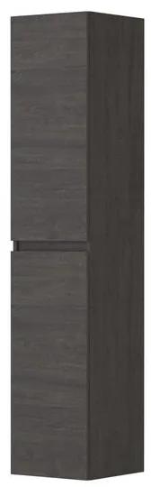 INK badkamerkast 35x37cm 2 deuren links/rechtsdraaiend greeploos keerlijst hout decor Oergrijs 1257406