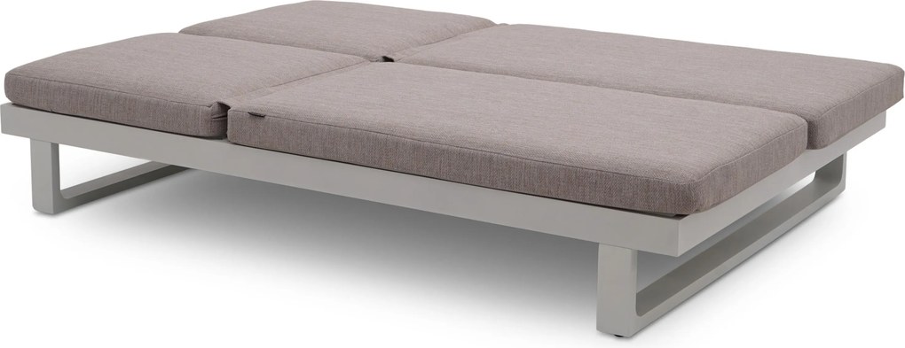 Lifestyle Garden Furniture Massimo Ligbed Met Kussen Wit/earth Aluminium Wit