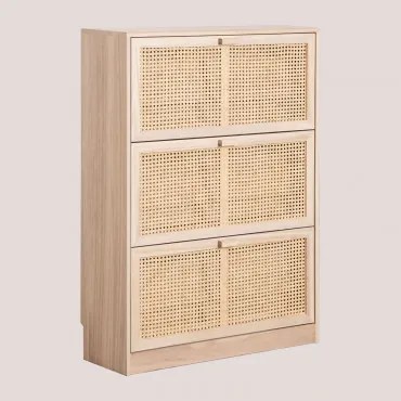 Ralik Houten Schoenenkast Licht Natuurlijk Hout - Sklum