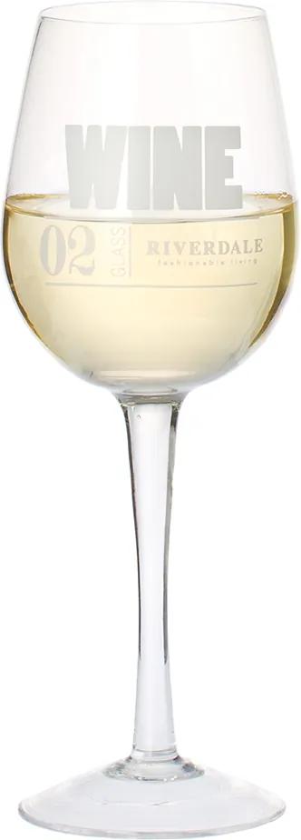 Witte wijnglas Numbers clear 22cm
