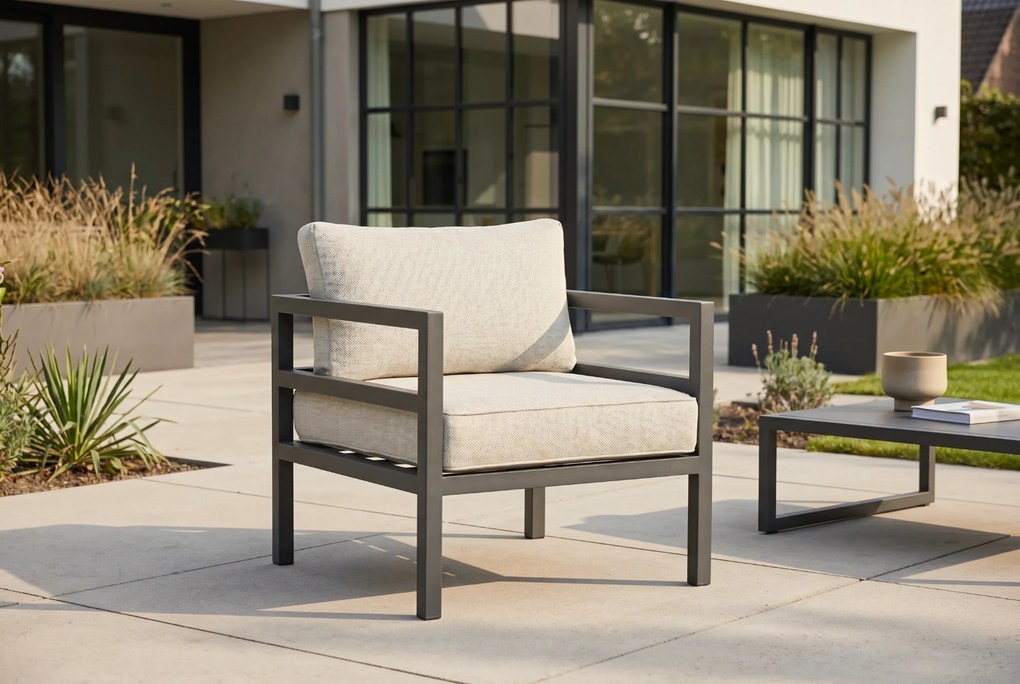 Tuinstoel Aluminium Grijs-antraciet Lifestyle Garden Furniture Rodenzo