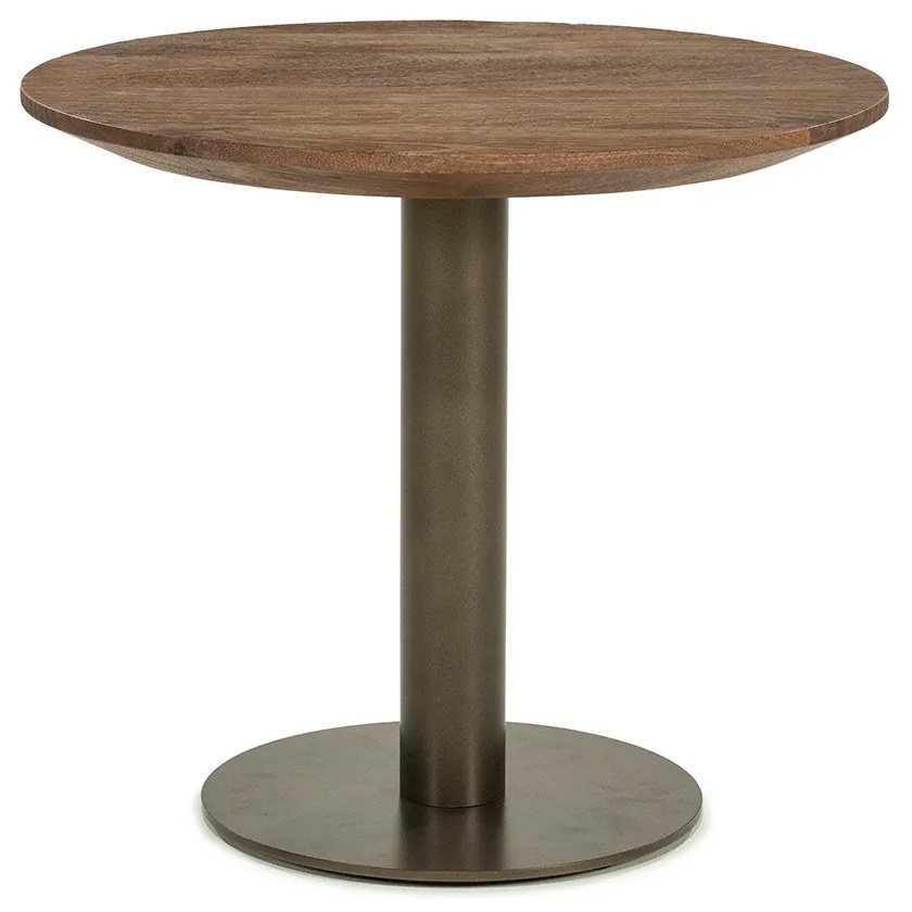Brons Potige Salontafel Rond - 50 X 50cm.