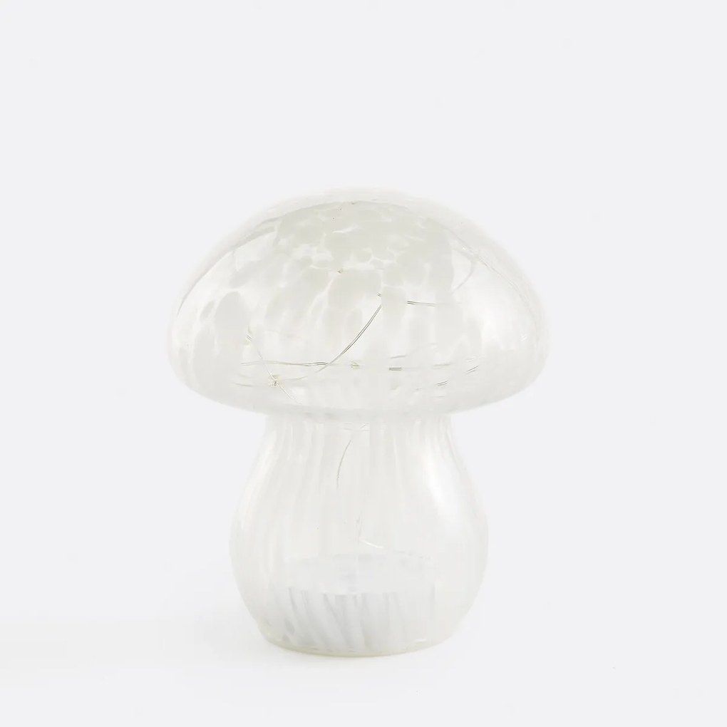 Decoratieve glazen ledlamp in paddenstoelvorm Onoki