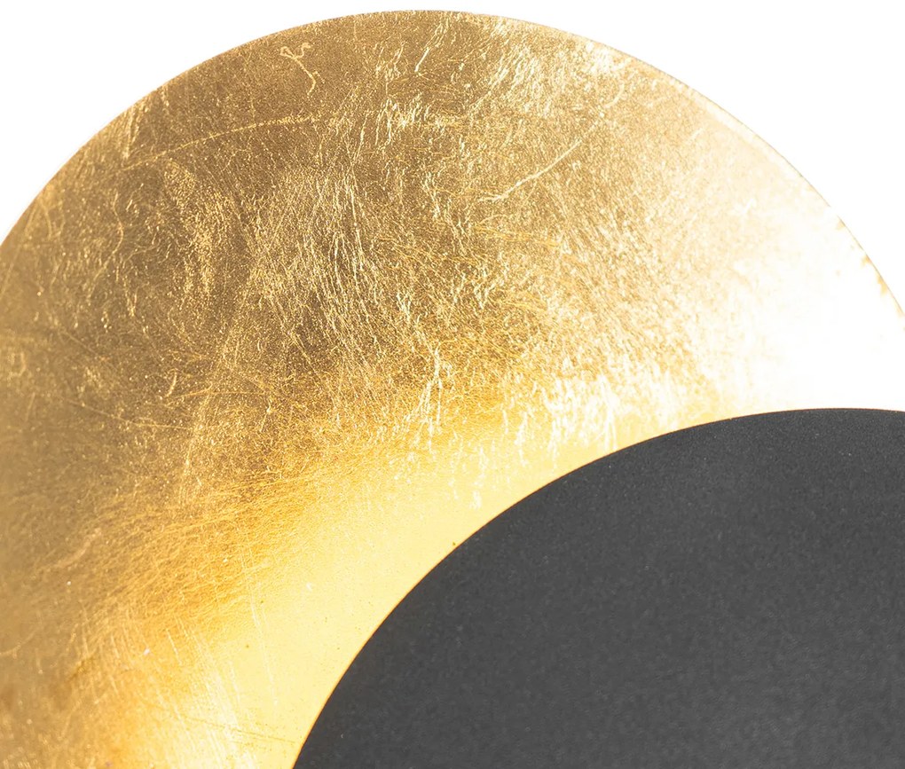 Smart wandlamp met dimmer zwart met goud incl. Wifi G9 - Sunrise Modern G9 rond Binnenverlichting Lamp