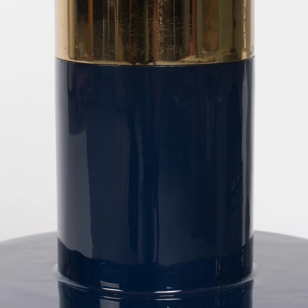 Zuiver Glam Emaille Bijzettafel Blauw - 36 X 36cm.