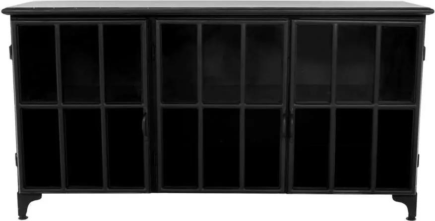 HSM Collection dressoir Manhattan - zwart - 150x40x80 cm - Leen Bakker