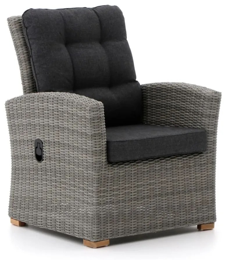 Lounge tuinstoel | Intenso Mazzano | Wicker (vlechtwerk) | Grijs | Kees Smit Tuinmeubelen