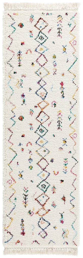 Gekleurd vloerkleed voor in de hall, in berber stijl, Miro