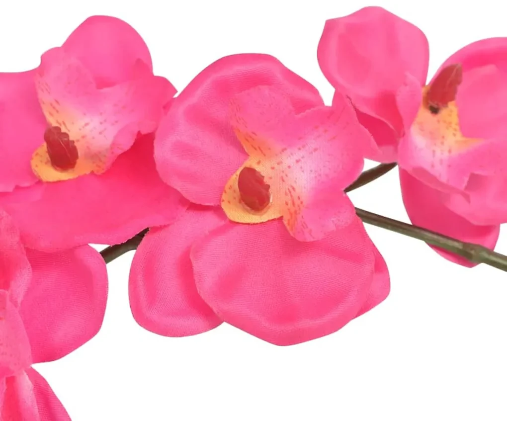 vidaXL Kunst orchidee plant met pot 30 cm rood