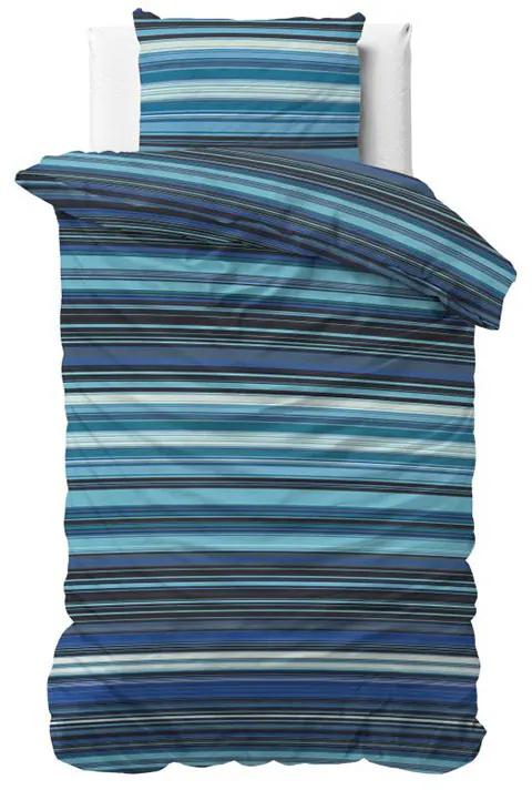 Sleeptime Elegance James - Blauw 1-persoons (140 x 220 cm + 1 kussensloop) Dekbedovertrek