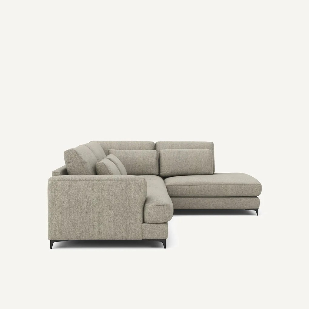 Omvormbare hoekbank rechts, tweed stof, Marsile