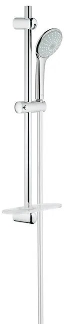 GROHE Euphoria 110 Mono Glijstangset - 60cm - ronde hanndouche - 1 straalsoort - gladde doucheslang - met zeepschaal - chroom 27266001