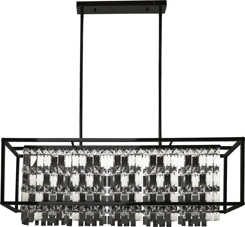 Hangende kristallen lamp APP1112-4CP Zwart