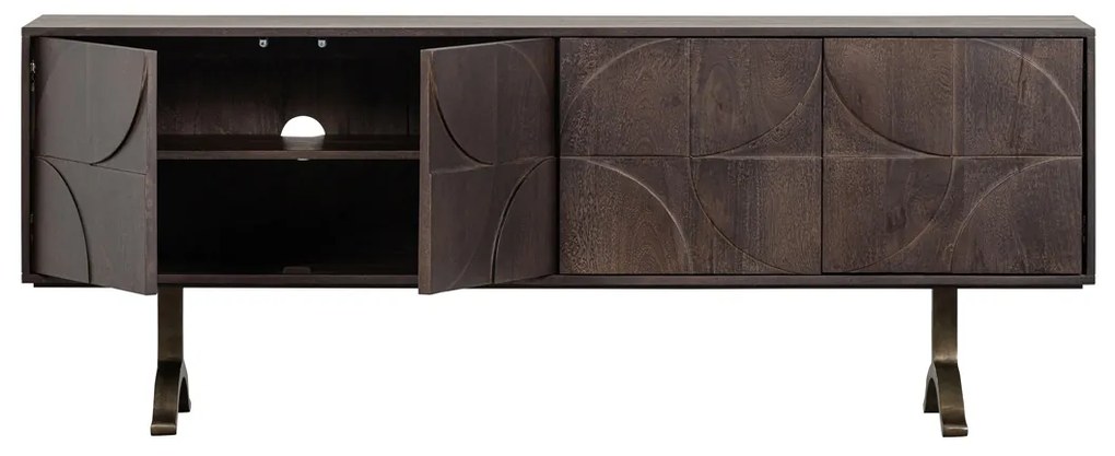 BePureHome Draw Dressoir Mangohout Walnoot - 180x40x70cm.