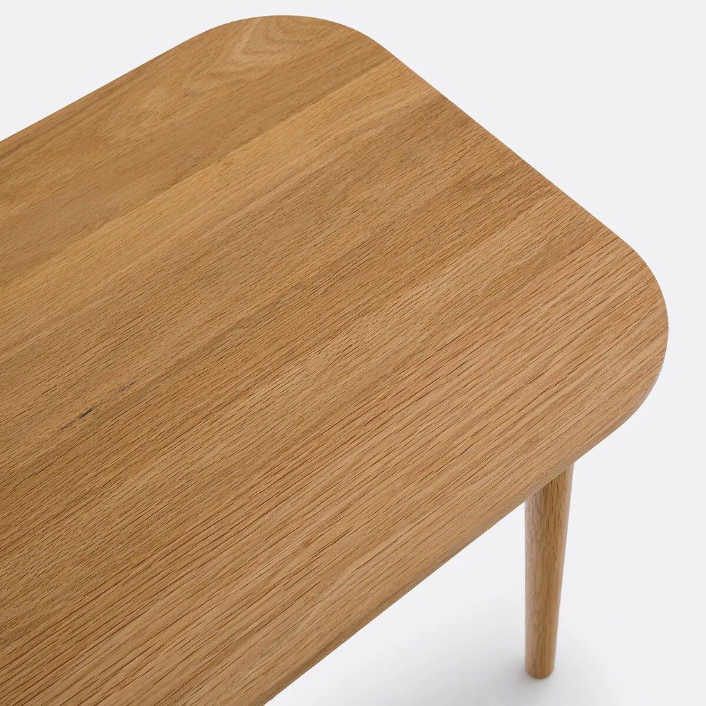 Salontafel in massief eik, B100 cm, Crueso