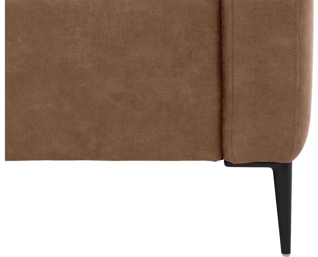 Goossens Key West bruin, micro leer, 2-zits, modern design