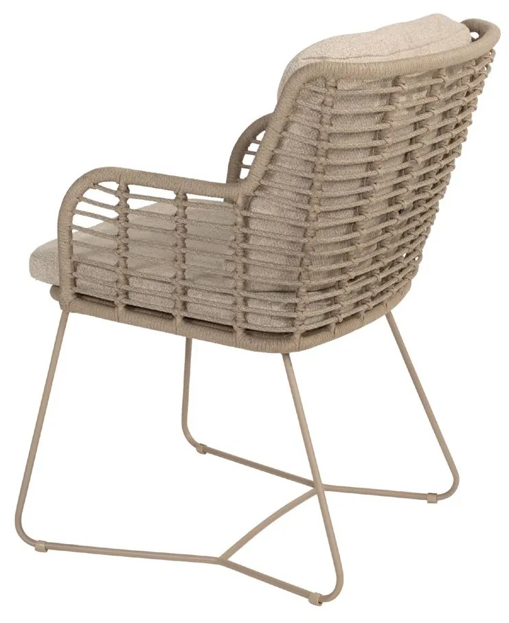 4 Seasons Outdoor Fabrice tuinset latte met Minerva tafel teak blad 280 cm SALE Tuinset   houtkleur weerbestendig