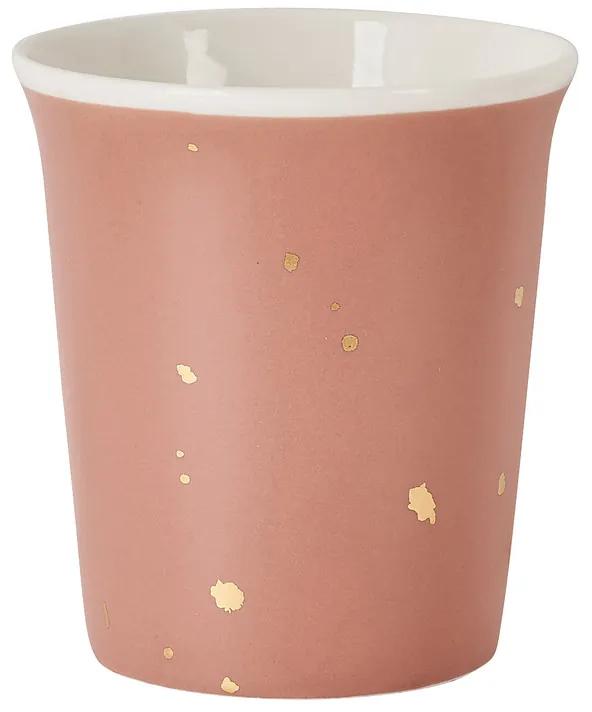 Cup met gouden vlekjes - lichtroze - 280 ml