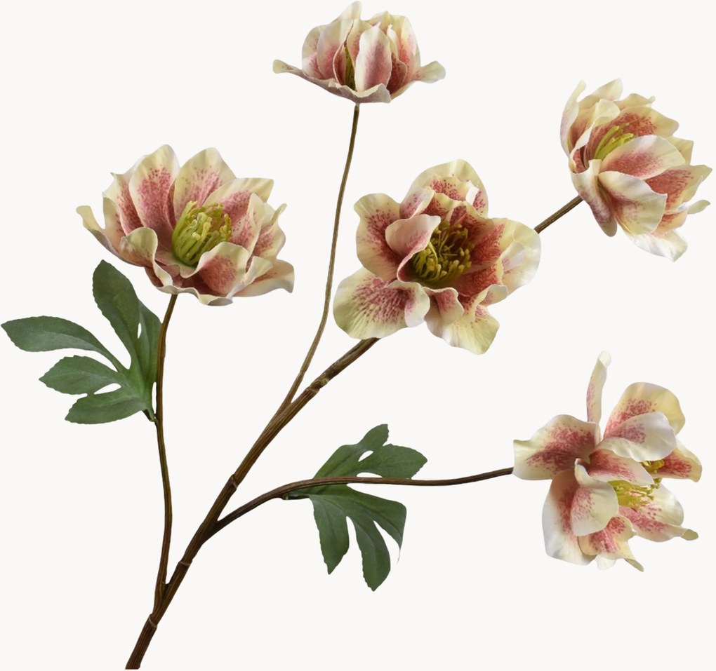 Handgemaakte kunstbloemen Helleborus, 3-delig