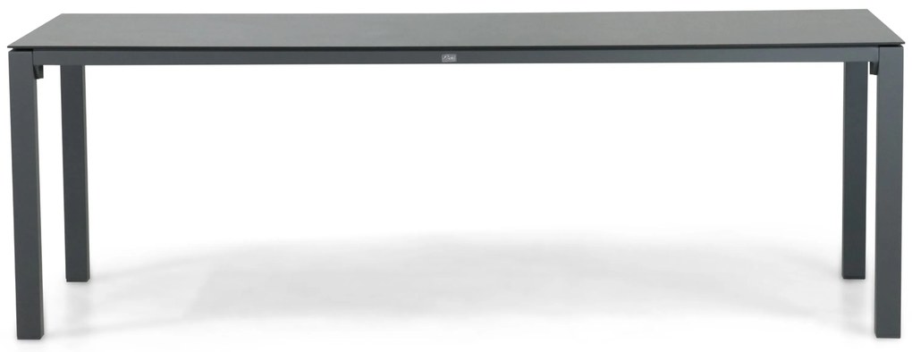 Tuinset 6 personen 220 cm Aluminium/textileen Grijs Hartman Sitges/Mateo