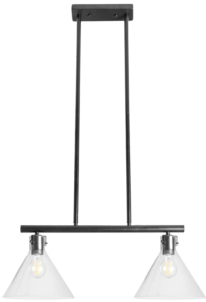 GLAS METALEN PLAFONDLAMP APP317-2CP