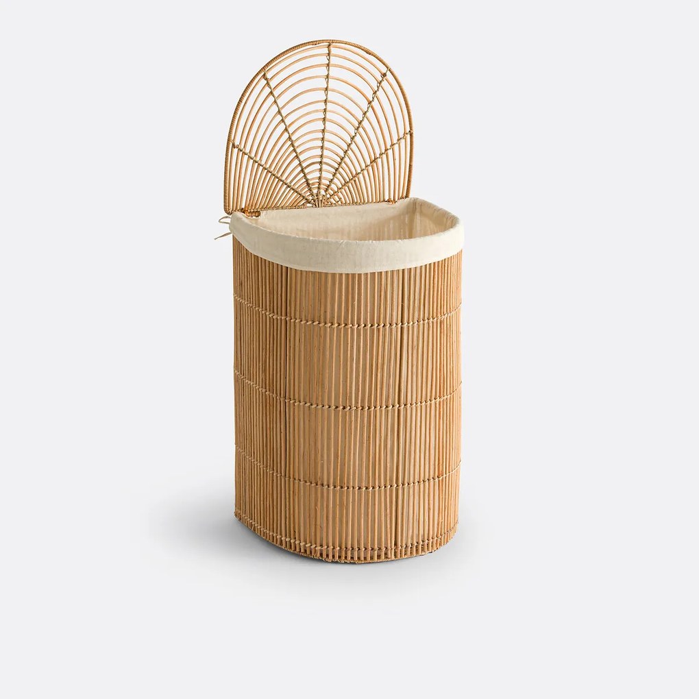 Linnenmand in ajour rotan, Rotuni