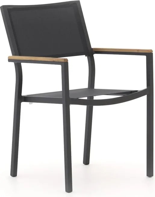 + 10% kassakorting | Dining tuinstoel | Bellagio  Roma | Textileen | Grijs | Stapelbaar | Kees Smit Tuinmeubelen