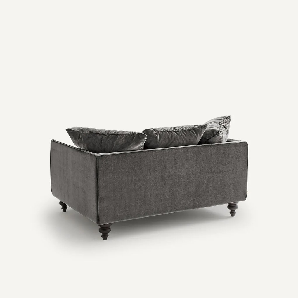 2-zits compact fluwelen zetel, Lazare