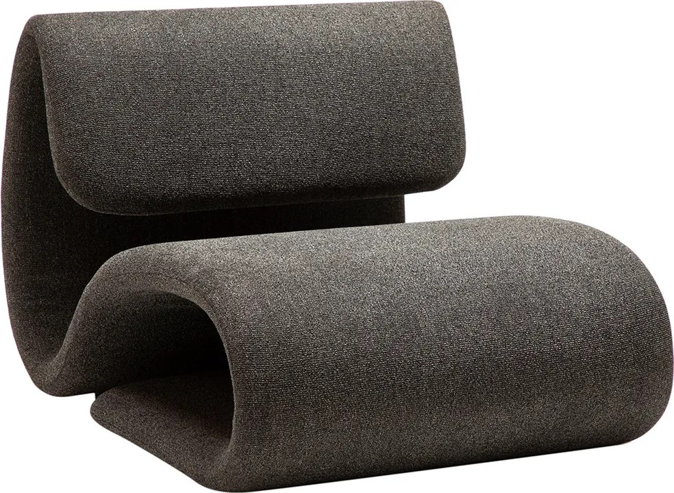 Dan-Form Dubna Design Lounge Stoel Boucle Pebble Grey