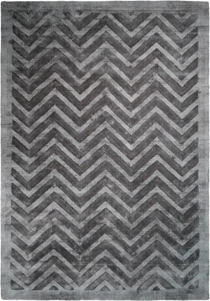 More99 | Vloerkleed Hera 120 x 170 cm, poolhoogte 13 mm grijs, antraciet vloerkleden 100% viscose / onderzijde: katoen vloerkleden & woontextiel vloerkleden