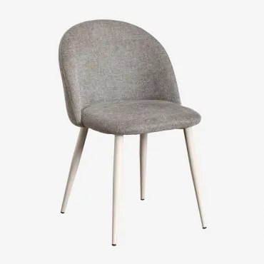 Set Van 4 Kana Deluxe Eetkamerstoelen Beige – Crème & Stof Zandbruin - Sklum